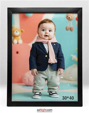 قاب 40×30 مشکی ساده TFC